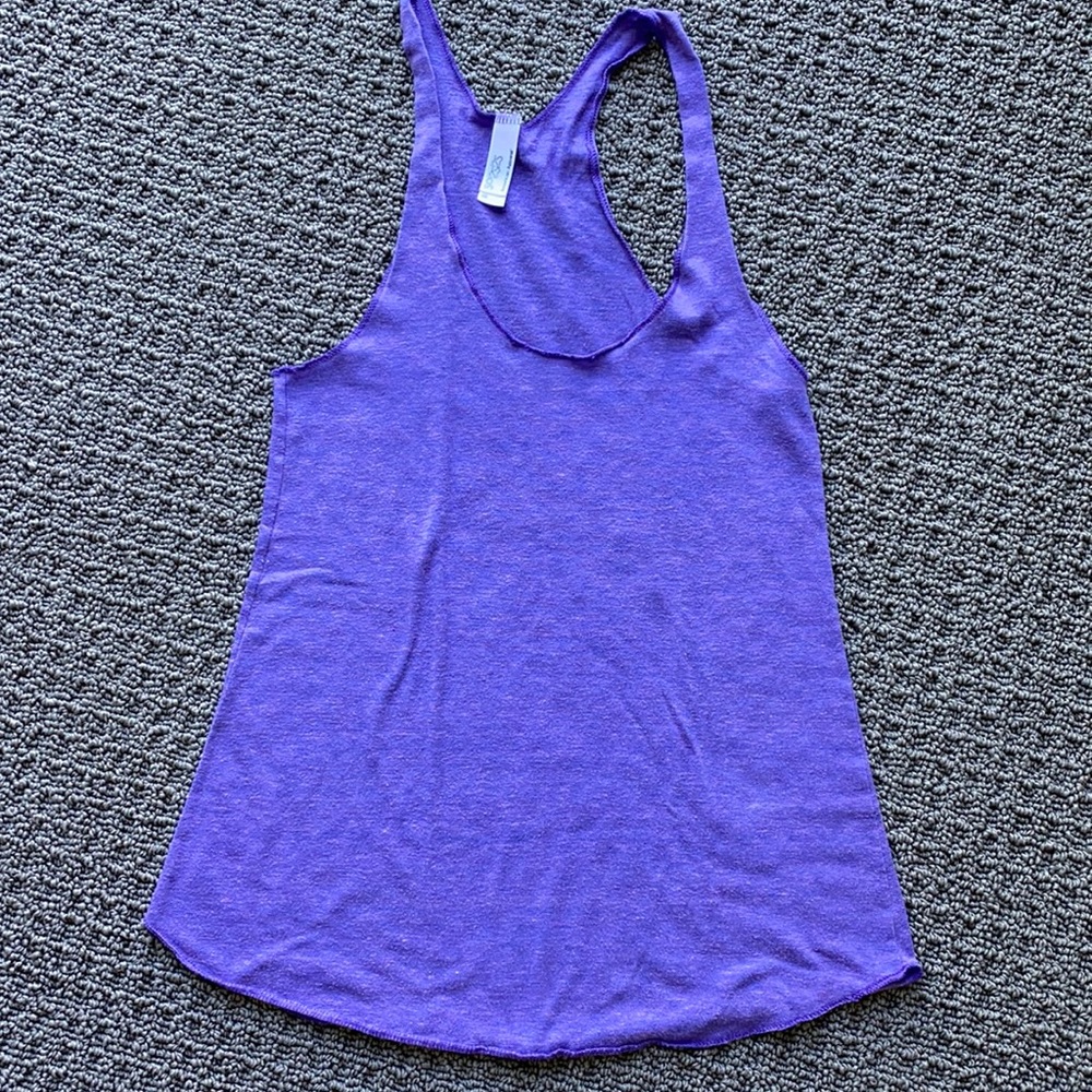 Purple tri-blend American Apparel tank